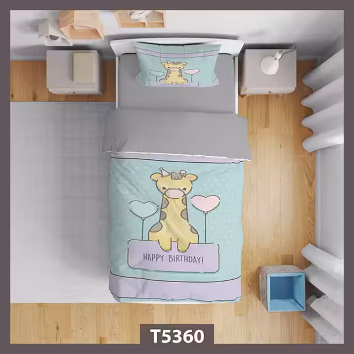 روتختی کارتونی زرافه و بادکنک کد T5360