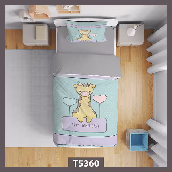 روتختی کارتونی زرافه و بادکنک کد T5360