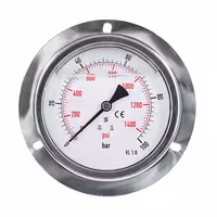 گیج فشار صفحه 10 سانت روغنی 100 بار تابلویی