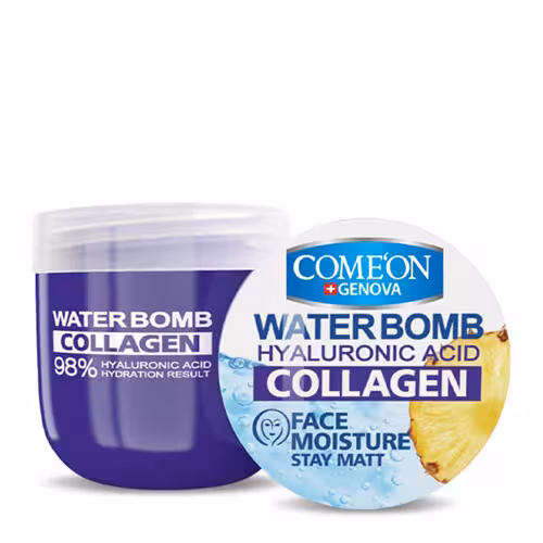 ژل کرم آبرسان کامان سری واتربمب مدل COLLAGEN حجم 200 میلی لیتر