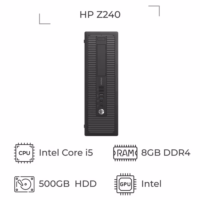 مینی کیس استوک اچ پی HP Z240 پردازنده i5 نسل 6