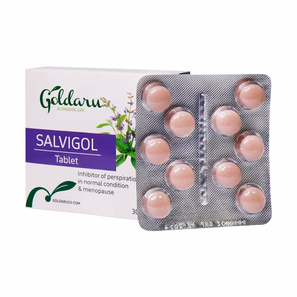 قرص روکش‌دار سالویگل گل دارو 30 عددی | Goldaru Salvigol Coated Tablets 30 pcs