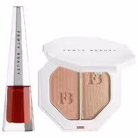 پک هایلایتر و رژلب فنتی بیوتی شامل هایلایتر دوتایی و رژ لب فول سایز