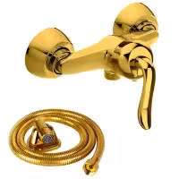 شیر سرویس بهداشتی شیرالات آیدا مدل قاصدک به همراه شلنگ توالت