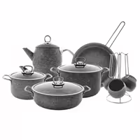 سرویس پخت و پز 14 پارچه کاراجا مدل بایوگرانیت Steel Plus