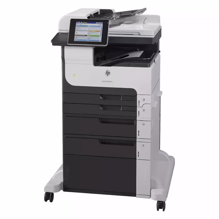 پرینتر چندکاره لیزری استوک اچ پی مدل HP LaserJet Enterprise MFP M725dn همراه با پایه