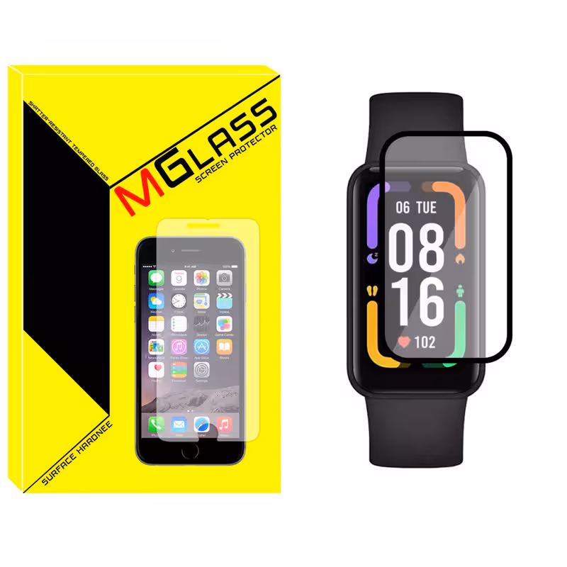 محافظ صفحه نمایش نانو ام‌گلس مدل Pmma-MG مناسب برای ساعت هوشمند شیائومی Redmi Smart band pro