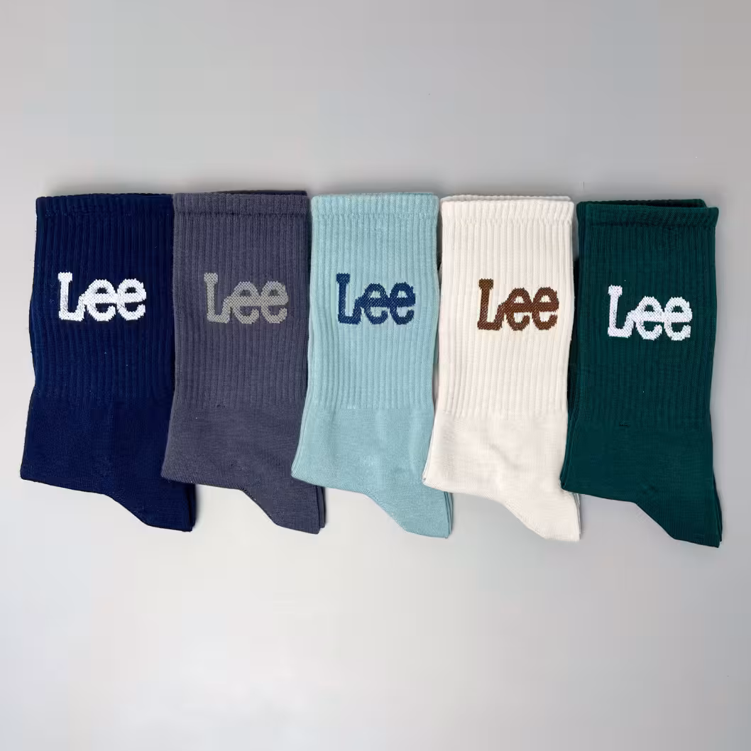 جوراب ساقدار دومینو نوشته دار سری Lee