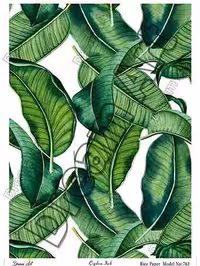 دکوپاژ برنجی(الیافی)دریم آرت کد 763 طرح برگ سبز