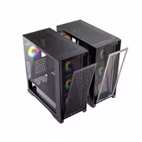 کیس کامپیوتر لاجی کی مدل C634B ARGB Mid Tower رنگ مشکی
