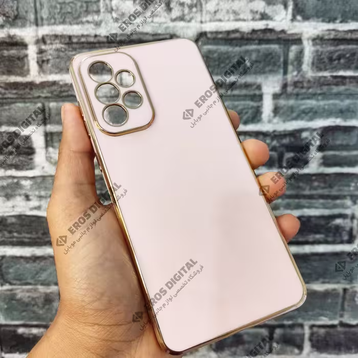 قاب مای کیس سامسونگ Galaxy A73 دور طلایی الکتروپلیتینگ