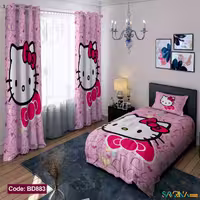 ست اتاق خواب دخترانه طرح کیتی کد BD883