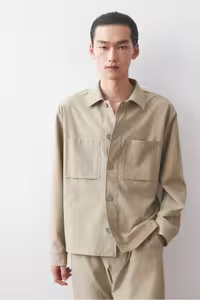 کت مردانه پیراهن اضافی گاباردین مناسب است H&M