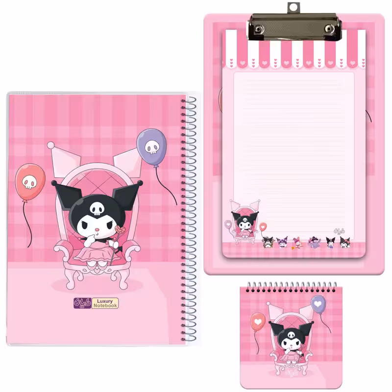 بسته لوازم تحریر دایان مدل کرومی 07 مجموعه سه عددی | چاوه