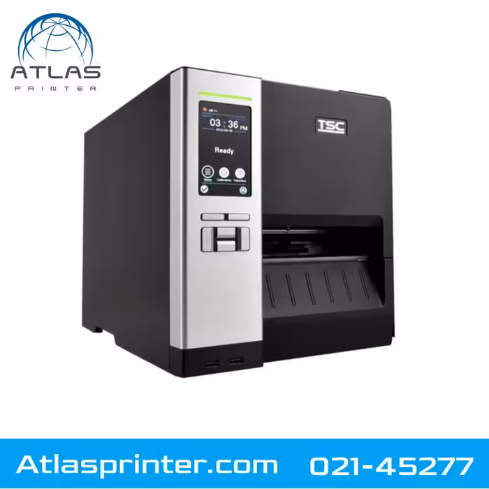 لیبل پرینتر صنعتی تی اس سی TSC MH240P به همراه ریوایندر