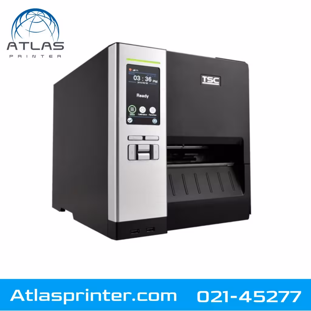 لیبل پرینتر صنعتی تی اس سی TSC MH240P به همراه ریوایندر
