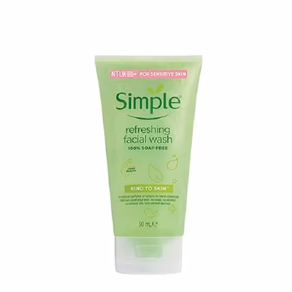 ژل شستشوی صورت سیمپل مدل refreshing حجم 50 میلی لیتر