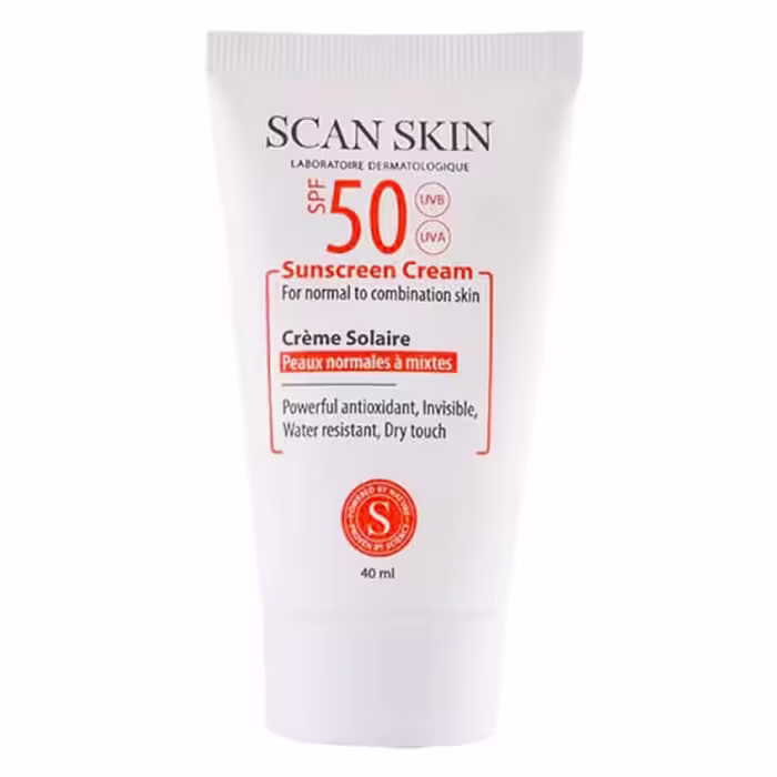 اسکن اسکین کرم ضد آفتاب SPF50 مخصوص پوست نرمال و مختلط 40 میلی لیتر  - داروکاو