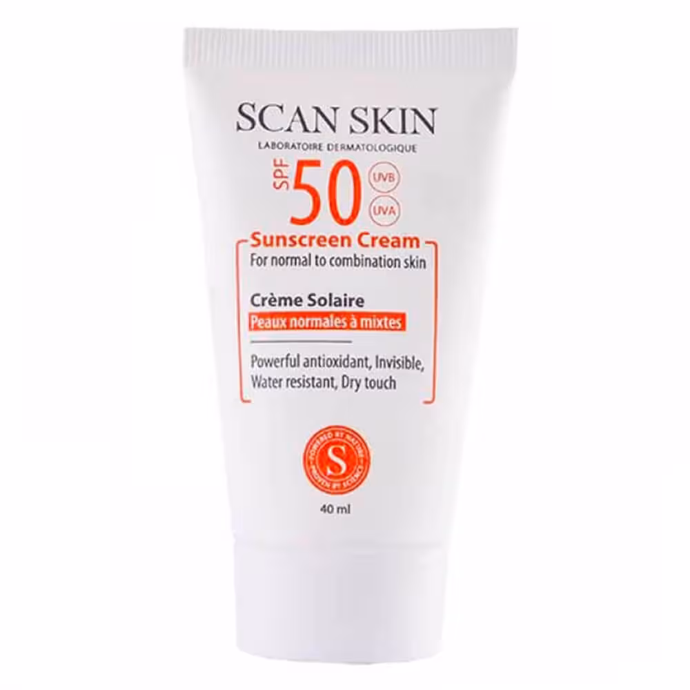 اسکن اسکین کرم ضد آفتاب SPF50 مخصوص پوست نرمال و مختلط 40 میلی لیتر  - داروکاو