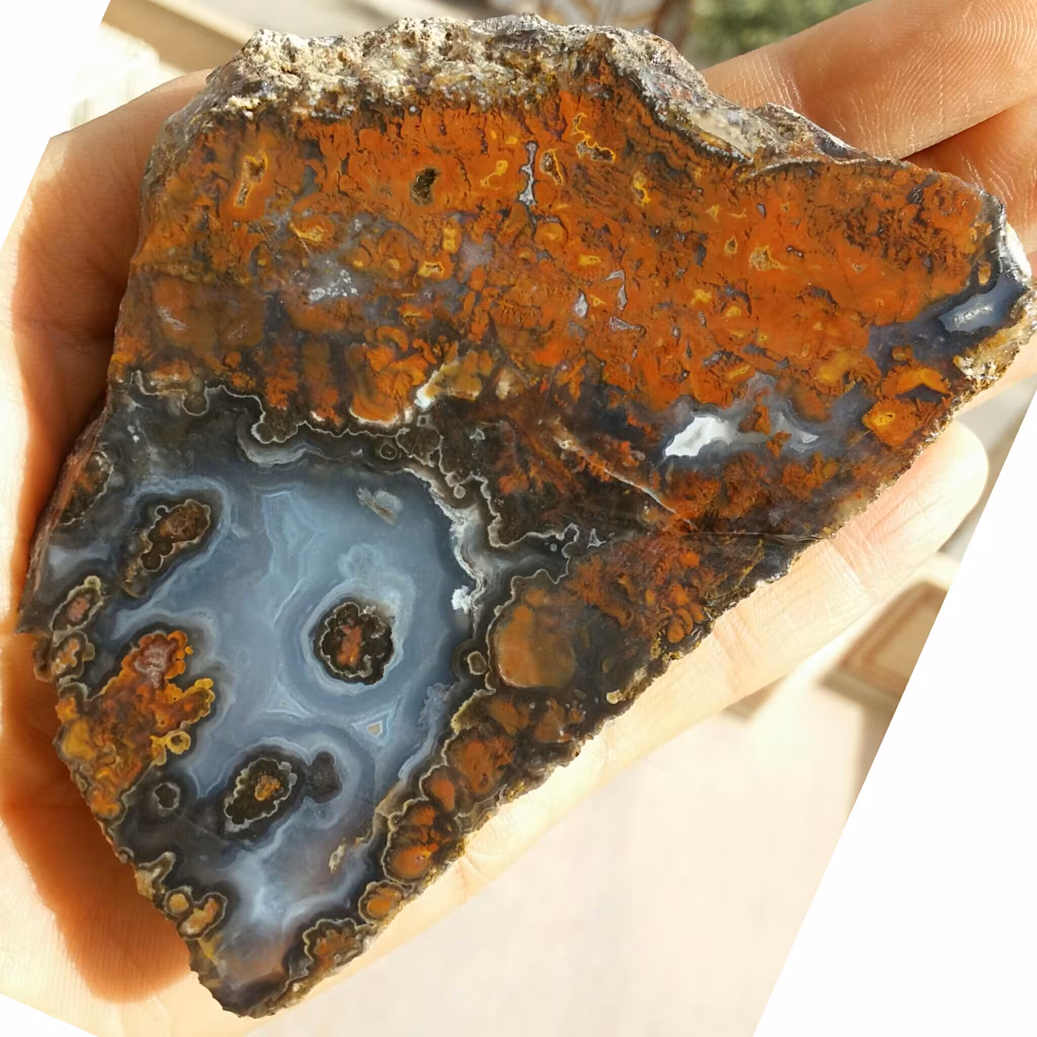 اسلایس سنگ راف عقیق شجر منظره 7رنگ محشر 100در100 طبیعی شاهکار خلقت بی نظیر
تابلو نقاشی طبیعی
با قابلیت ساخت چندین نگین