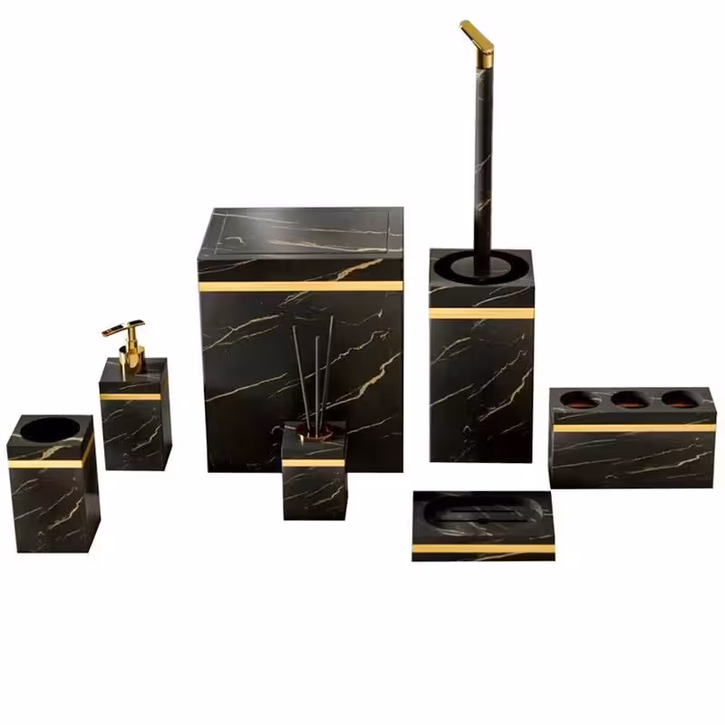 ست سرویس بهداشتی 7 پارچه هارمونی مدل رویا ماربل HA کد TP767 | کالا مکس