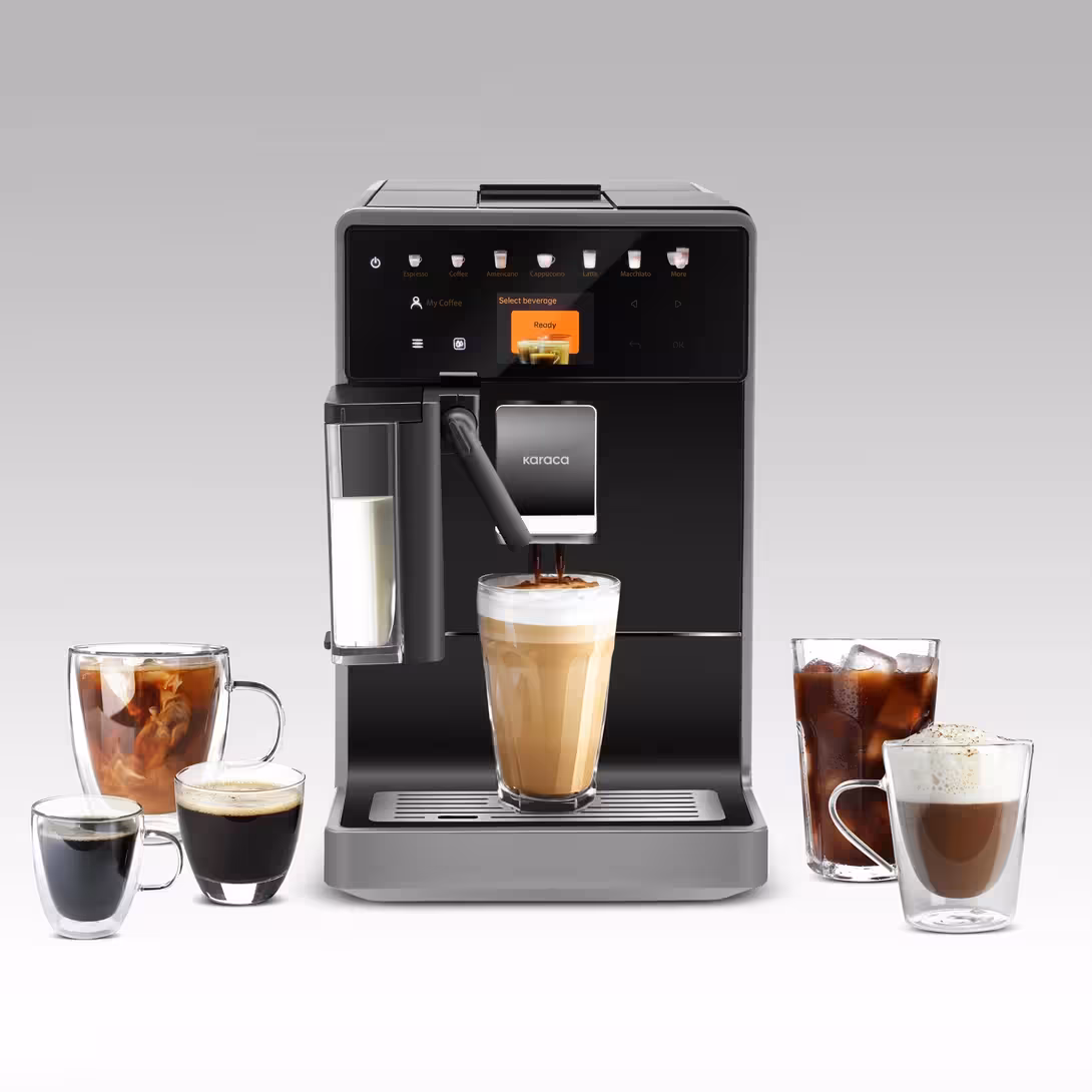 اسپرسوساز تمام اتوماتیک کاراجا ترکیه مدل Baristaroma A5 طوسی