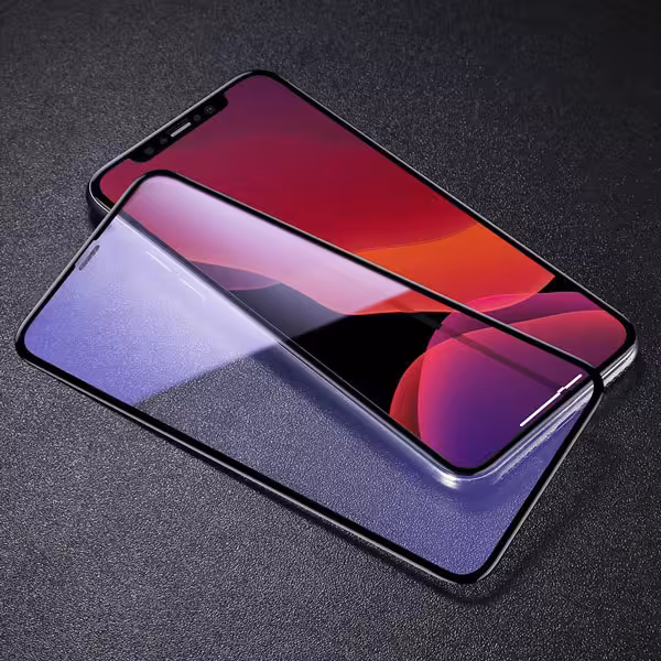 گلس گوشی مدل 0.3mm Full-screen and Full-glass with anti-blue light Tempered Glass Film for iPX/XS/11 Pro 5.8inch（2019）Black باسئوس - فروشگاه اینترنتی پروتاچ