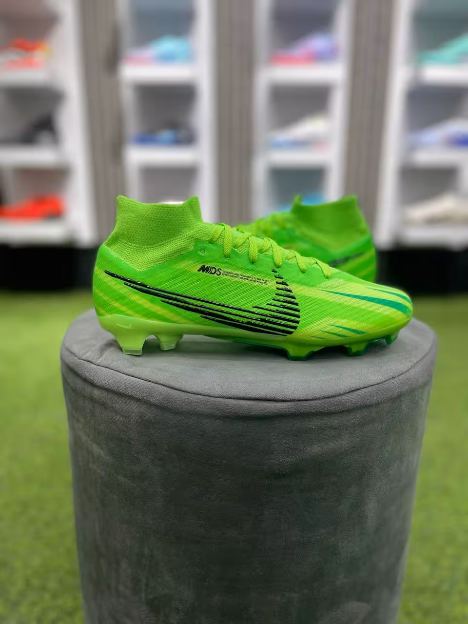 کفش فوتبال نایک ایرزوم ویپور 15مرکوریال سوپرفلای9 سبز  nike airzoom vapor15 superfly9