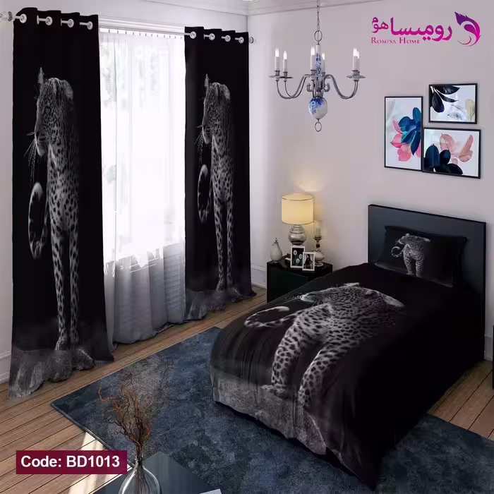 قیمت و خرید روتختی طرح پلنگ یک نفره برند دکو کد BD1013