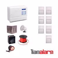 پکیج دزدگیر اماکن با سیم مدل فایروال سیم کارتی و تلفنی F10F7