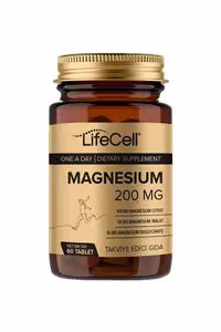 منیزیم سیترات،مالات،بی گلیسینات 200 میلی گرم Lifecell - بسته 60 عددی