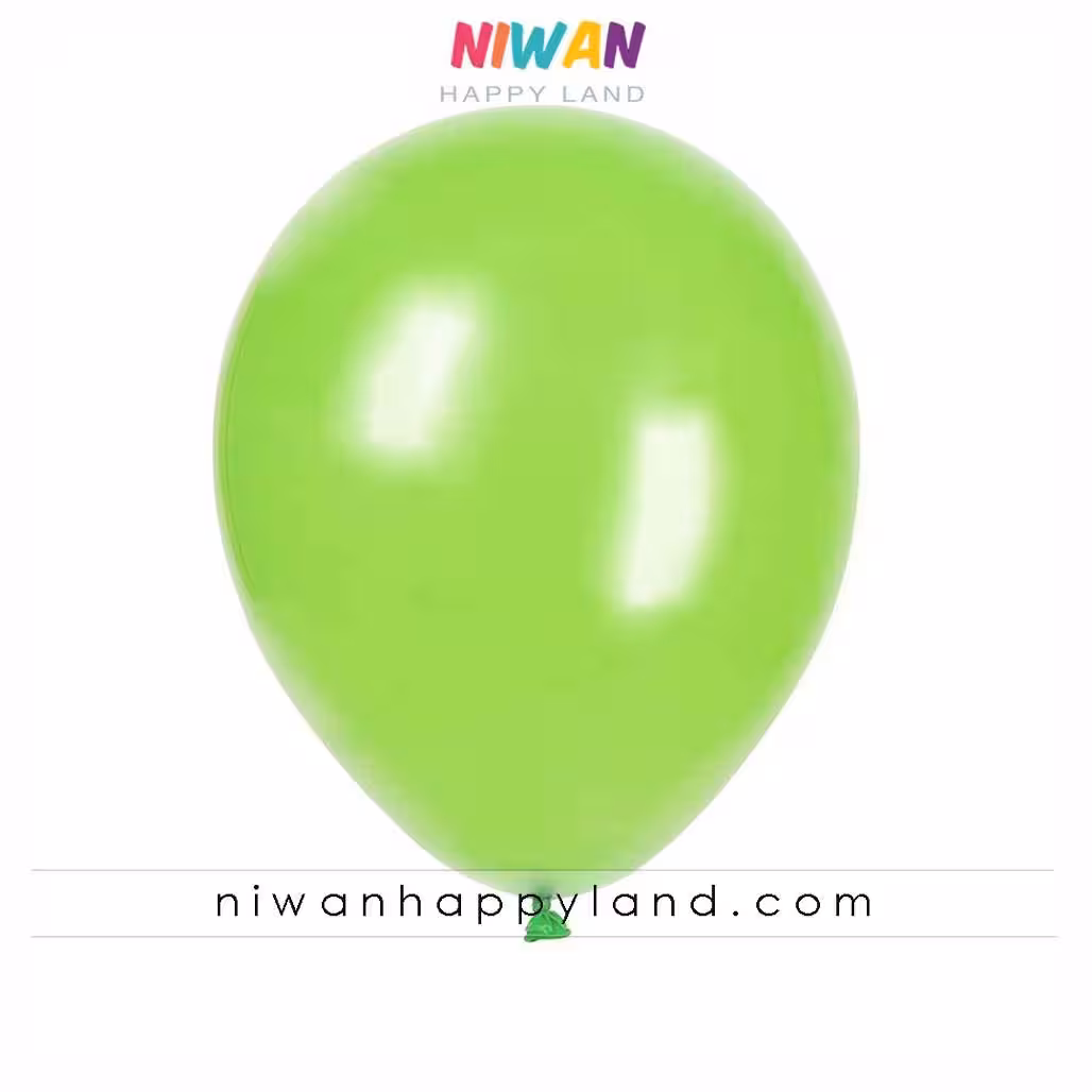 بادکنک لاتکسی سبز کم رنگ