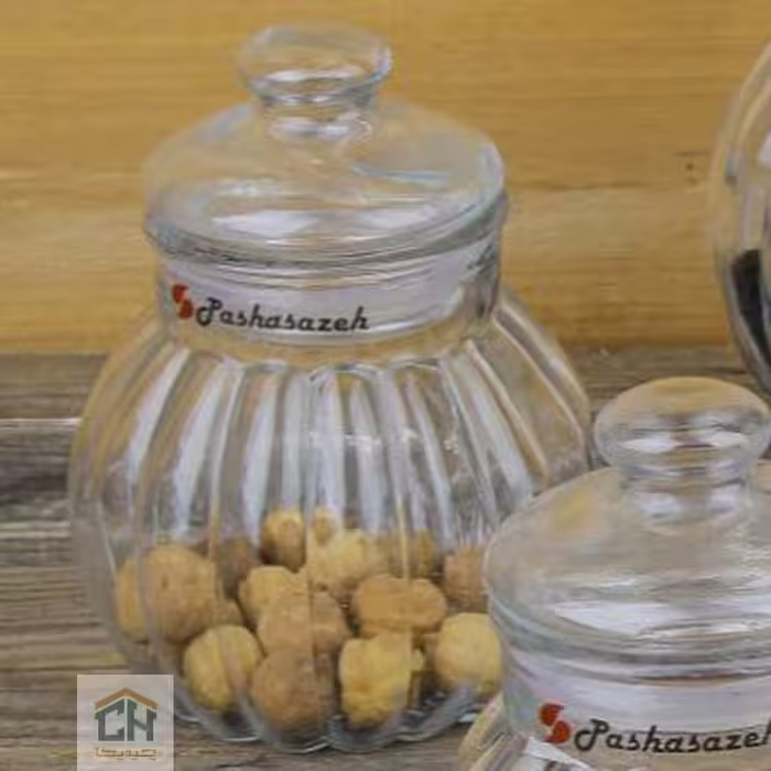 بانکه شیشه ای سایز 2 طرح کدو مدل 3258