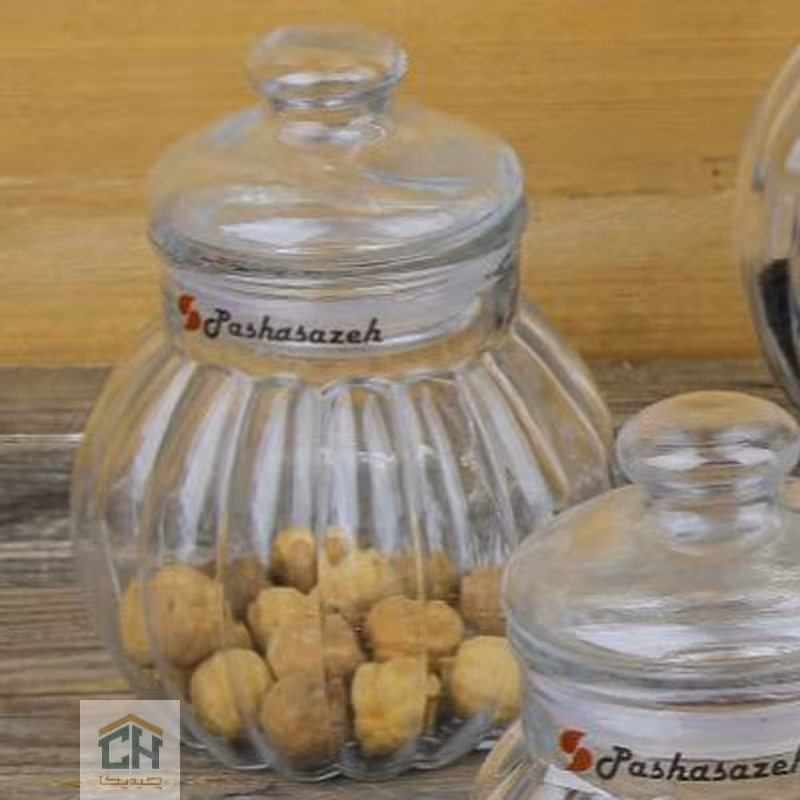 بانکه شیشه ای سایز 2 طرح کدو مدل 3258