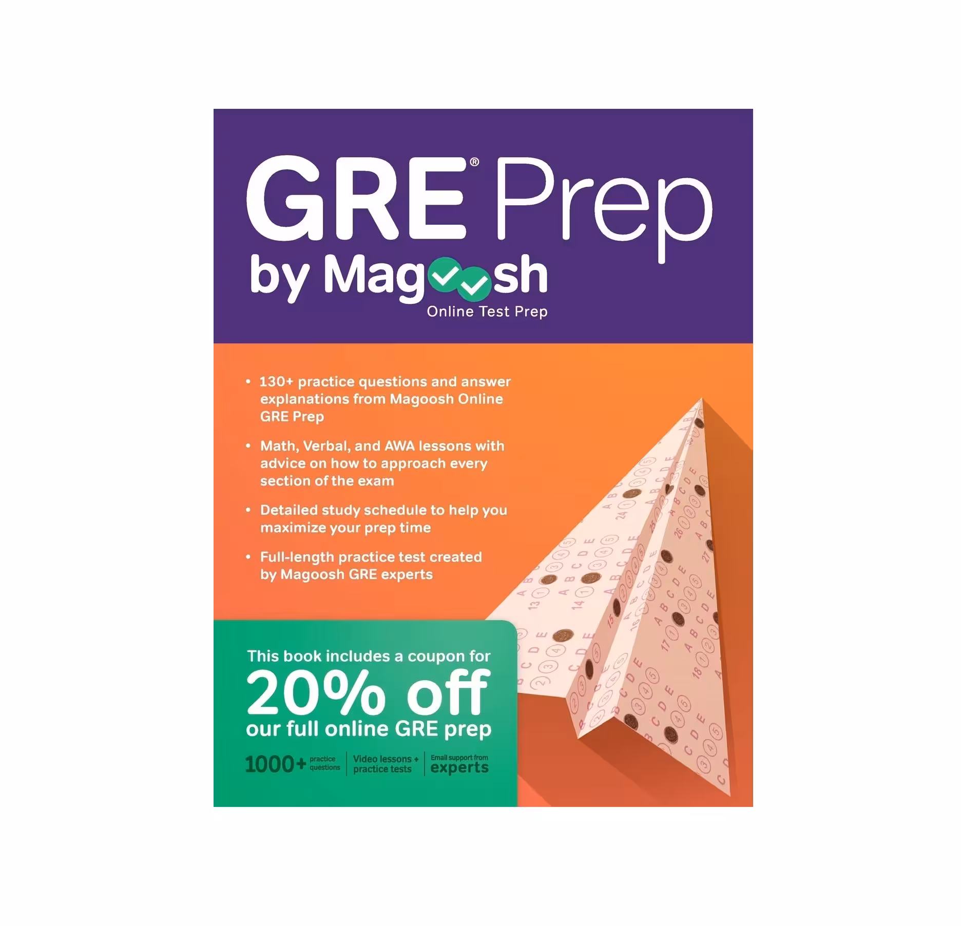 کتاب GRE Prep by Magoosh جی آر ای پرپ مگوش