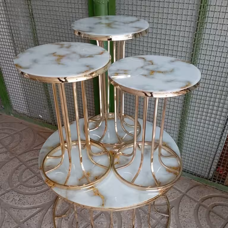 جلومبلی عسلی 4تیکه  فلزی (پس کرایه)