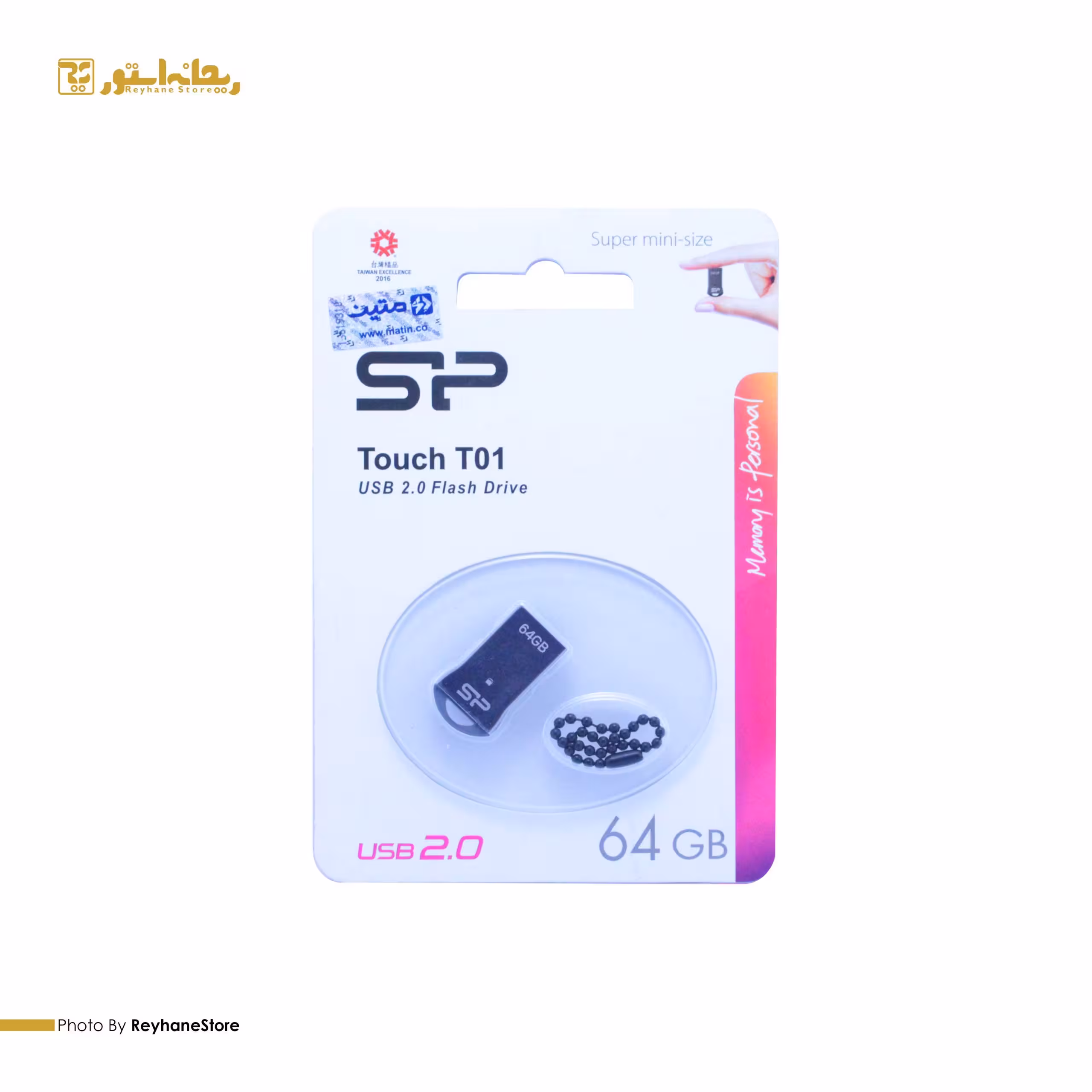 فلش مموری سیلیکون پاور Touch T01 ظرفیت 64 گیگابایت