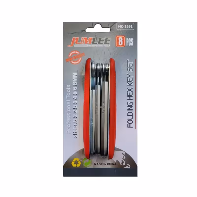 آچار آلن جاملی مدل 1661 مجموعه 8 عددی