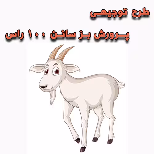 خرید و دانلود طرح توجیهی پرورش بز سانن 100 راس