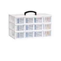 جعبه قطعات کشویی 12 تایی متوسط ضخیم دستگیره دار