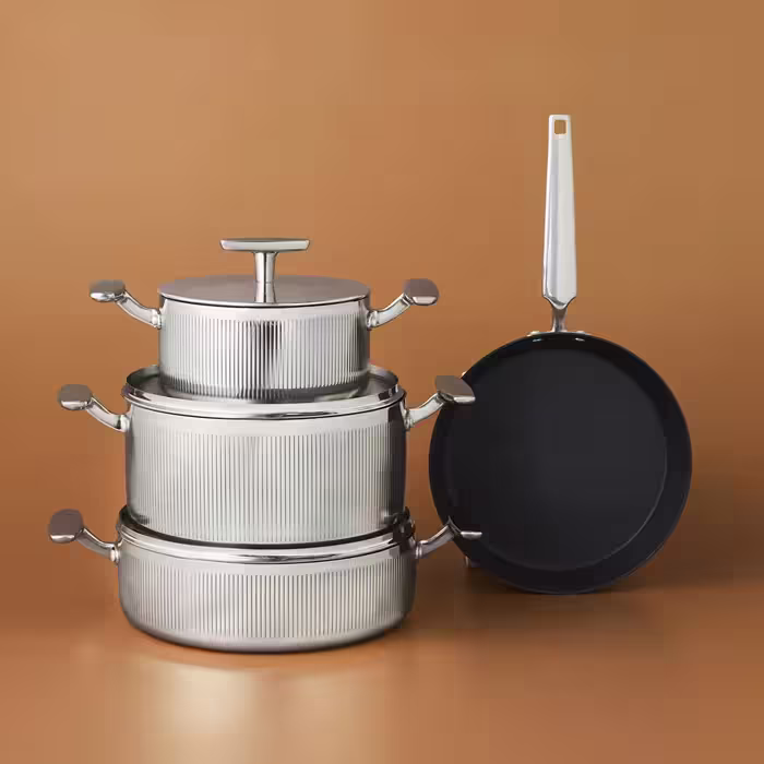 سرویس قابلمه استیل کاراجا ترکیه مدل Plasma Steel 316 3-Ply Apollo