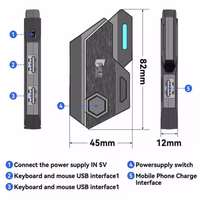 کیبورد و موس مخصوص بازی جکنگ مدل  JK-913 4 In 1 Suit