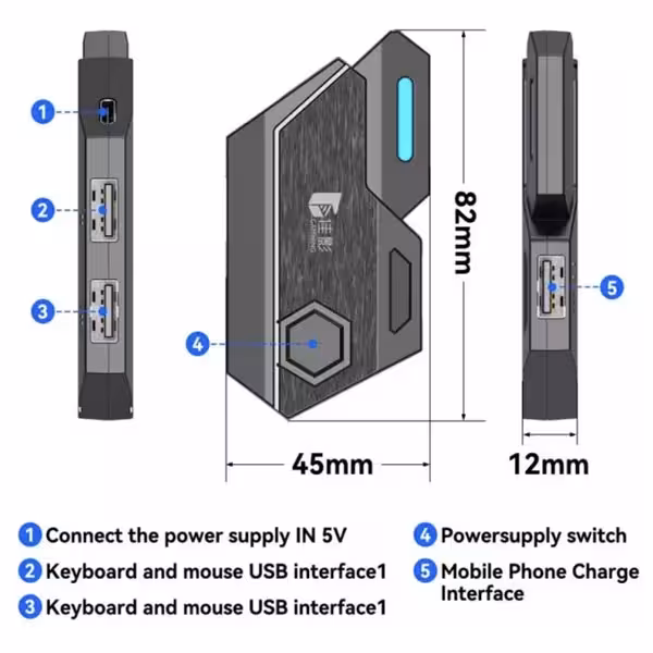 کیبورد و موس مخصوص بازی جکنگ مدل  JK-913 4 In 1 Suit
