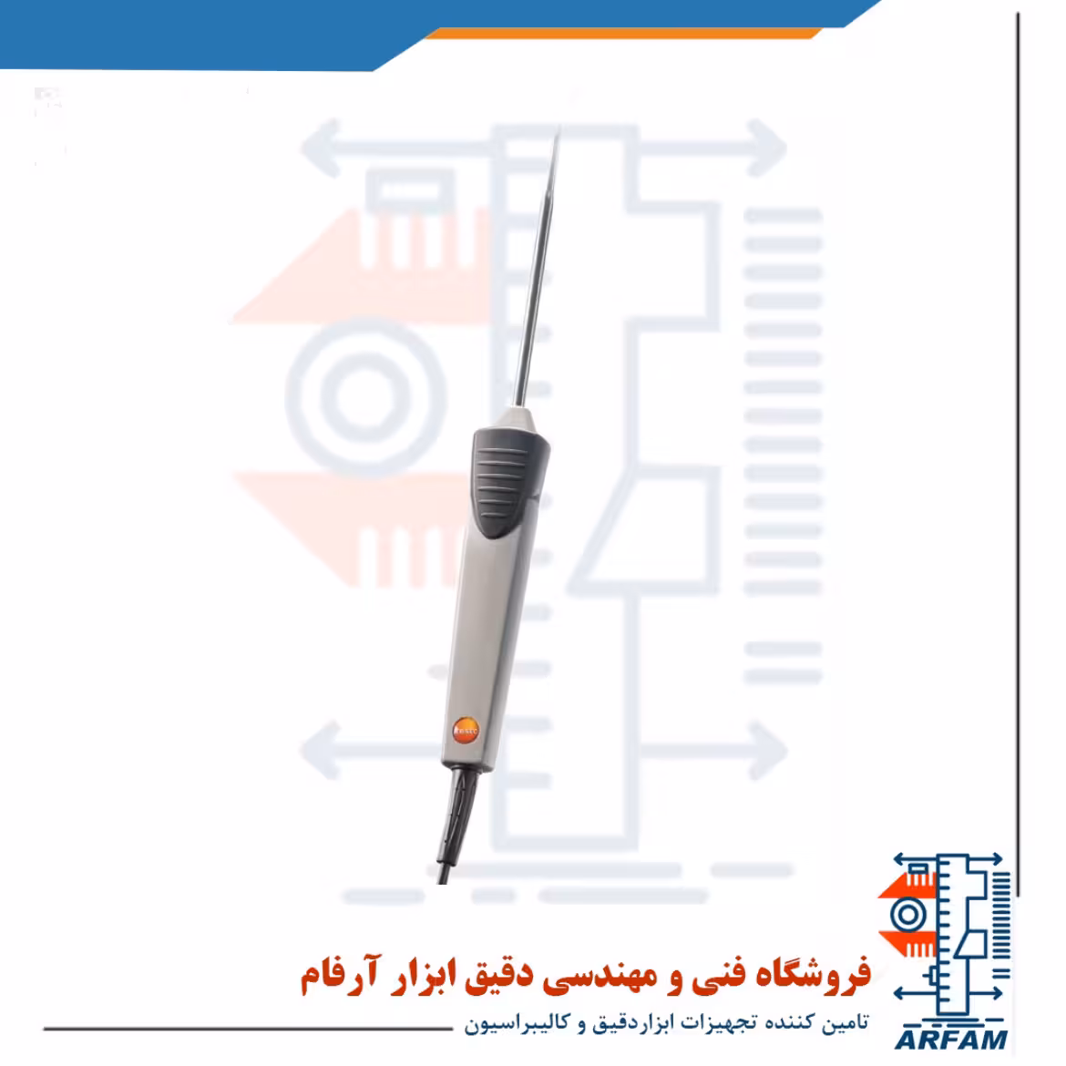 ترموکوپل نوع K نفوذی و ضد اب 400 درجه تستو TESTO 06021293