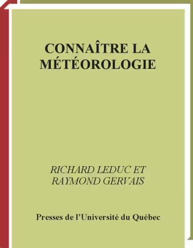 خرید و دانلود نسخه کامل کتاب Connaître la météorologie