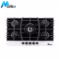 گاز رومیزی بیمکث کد 0060 پنج شعله شیشه مشکی