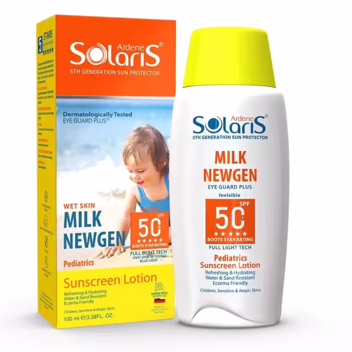 ضد آفتاب کودک آردن سولاریس مدل Milk NEWGEN حجم 100 میل
