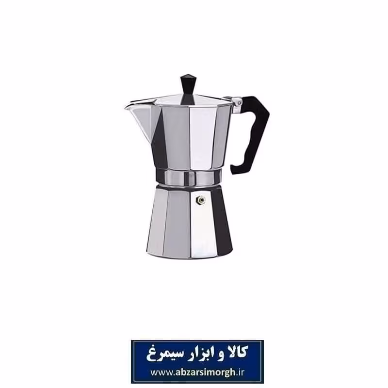 موکاپات یا قهوه جوش و اسپرسوساز رو گازی آلومینیوم 1 کاپ HGJ-005