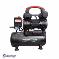 کمپرسور باد 10 لیتری بدون روغن سایلنت 810 وات 8 بار برند جنووا GENOVA 2-810BF10