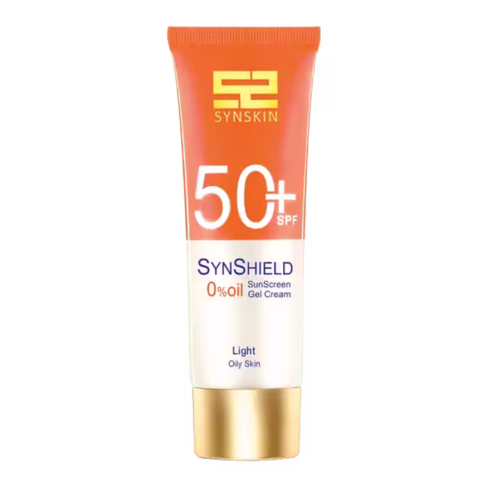 کرم ژل ضد افتاب رنگی ساین شیلد ساین اسکین برای پوست چرب  SPF 50